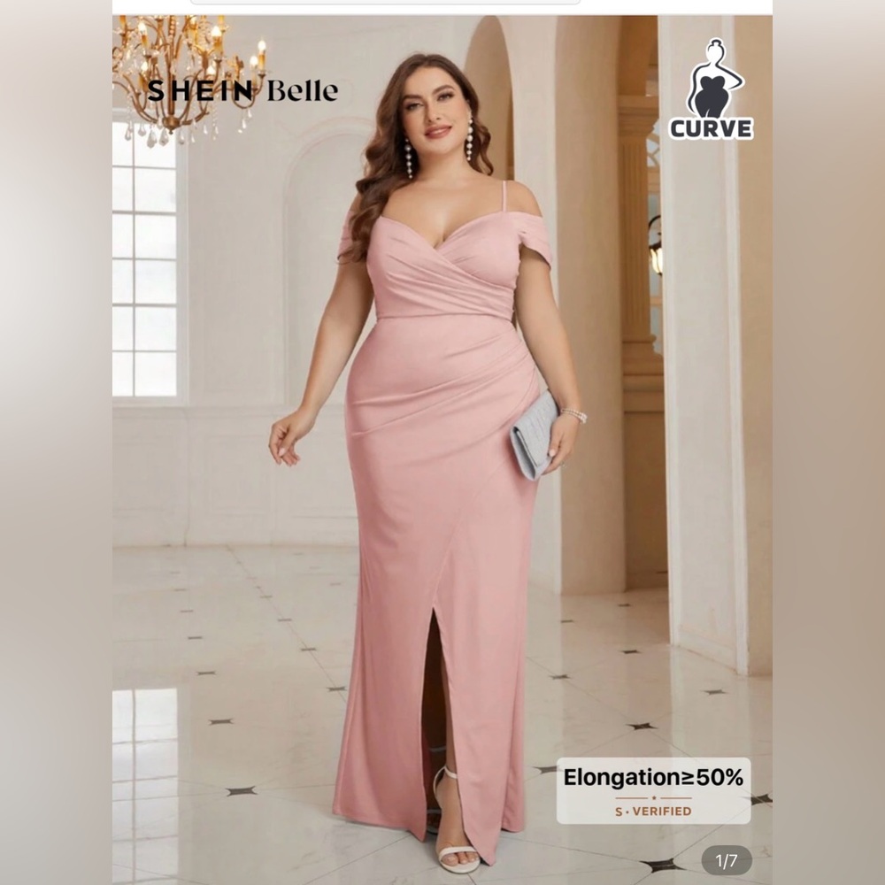 SHEIN Curve Blush Pink Dress